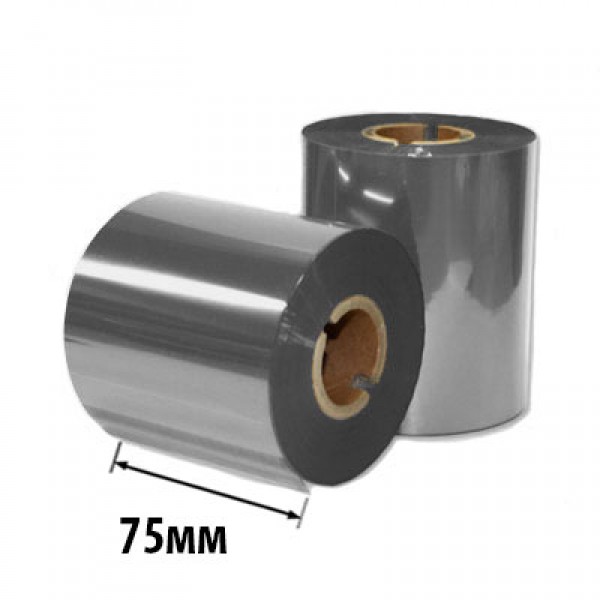 Риббон Золото/Серебро RESIN RTxU 75х450х25 (ширина х длина х втулка) OUT/IN